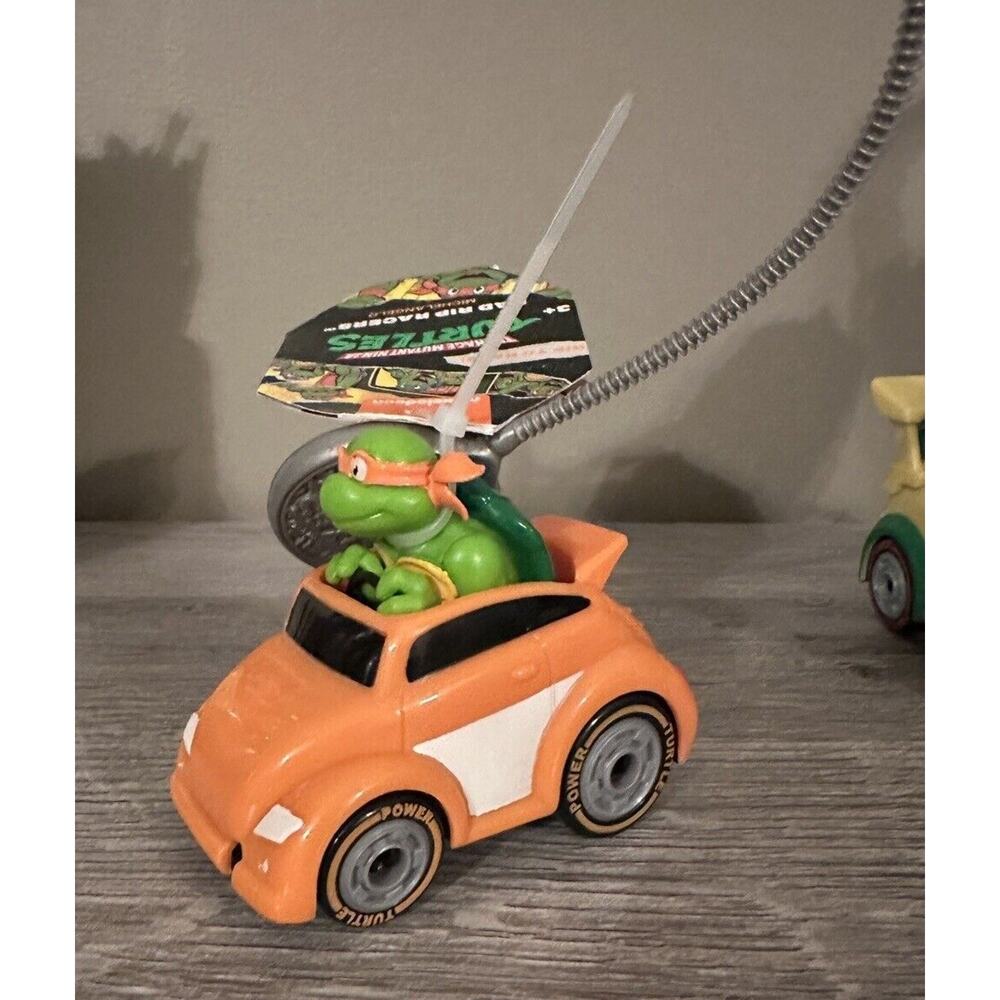Teenage Mutant Ninja Turtles Rad Rip Racers Pull Back Car NEW Complete Set of 4 - Picture 5 of 16
